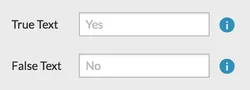 Boolean text settings